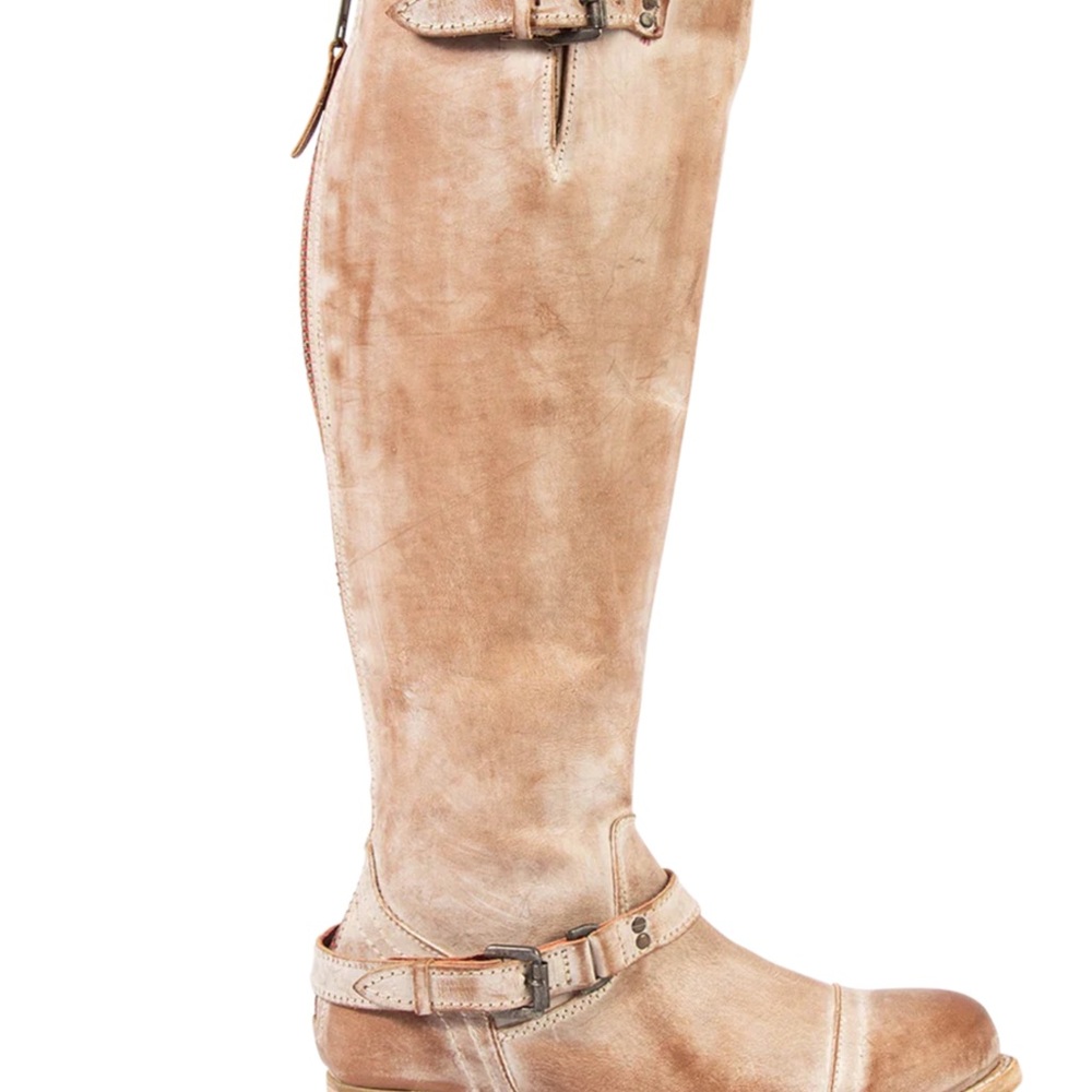 Freebird Tan Over the Knee Leather Boots ROADEY
